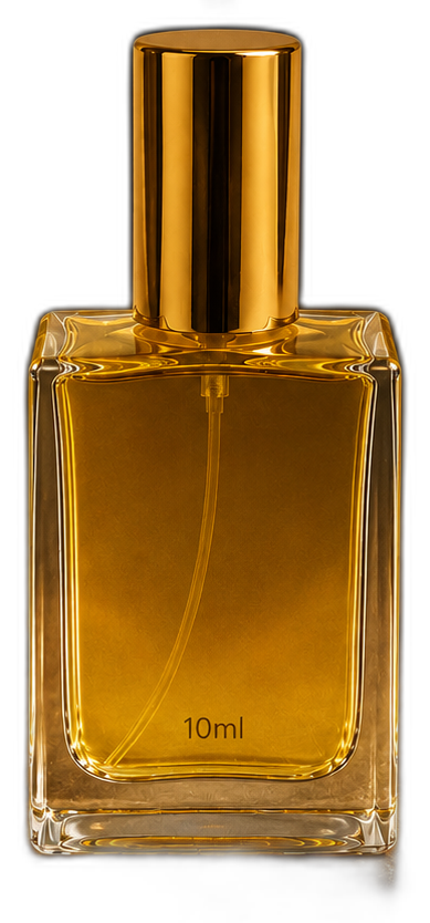 Frasco do perfume edição dourada